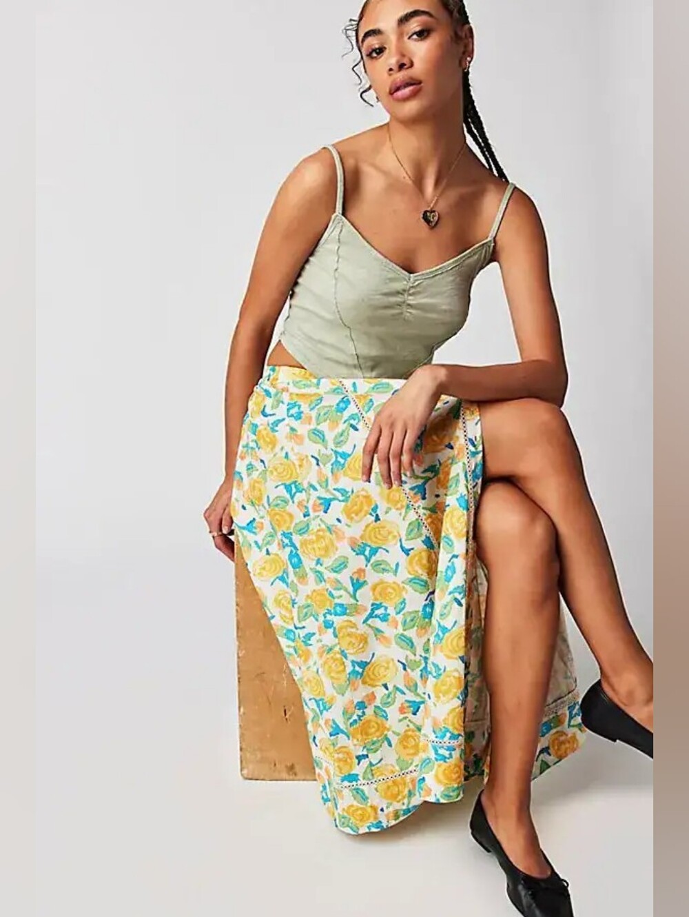 SpellIslamorada Midi Skirt - Meadow
